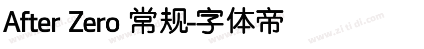 After Zero 常规字体转换
